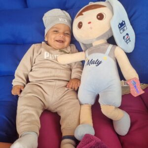 Papusa personalizata Iepuras baietel