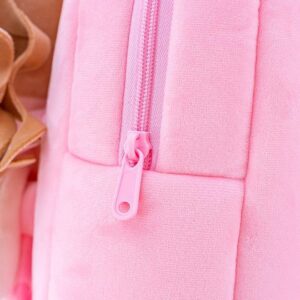 PersonalizedCurlyHairBalletGirlDollBackpackPinkandRed20 540x1