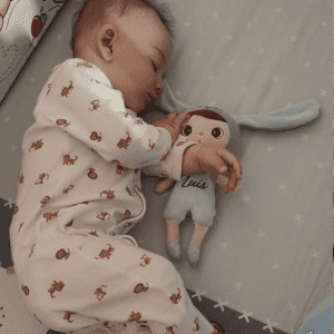papusa personalizata iepuras baietel mini