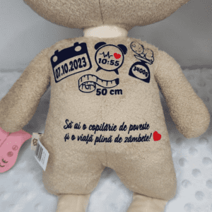 papusa personalizata ursulet baietel1