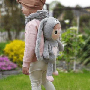 eng pl Metoo Grey Pink Bunny Backpack 204 21