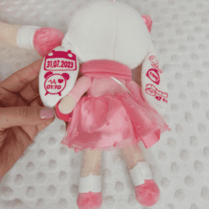 papusa personalizata cu fundita mini