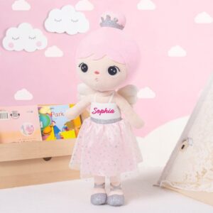 papusa personalizata ingeras roz 2