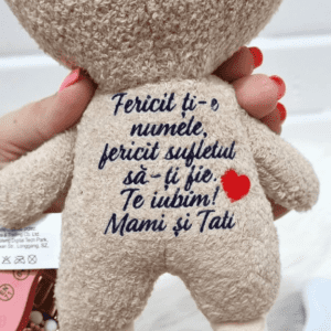 papusa personalizata ursulet mini