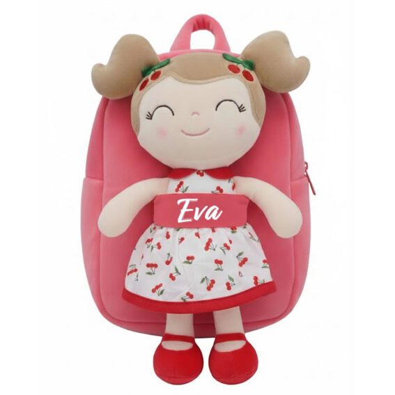 Ghiozdan personalizat Ciresica rosie