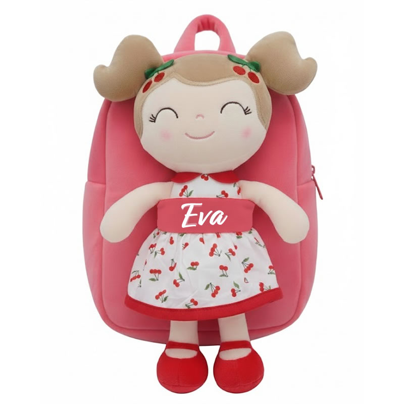 Ghiozdan personalizat Ciresica rosie