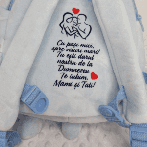 GHIOZDAN PERSONALIZAT cu papusa detasabila iepuras baietel3