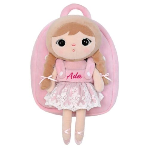 Ghiozdan personalizat Ingeras cu codite Roz