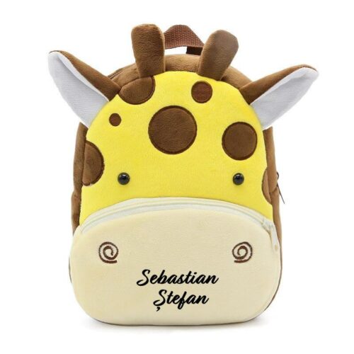 ghiozdan personalizat girafa 2