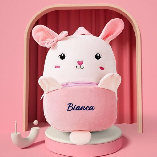 ghiozdan personalizat iepuras 3d 1