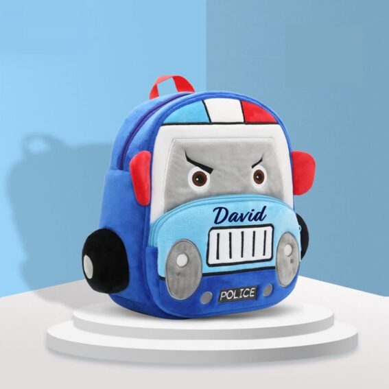 ghiozdan personalizat masina de politie 1