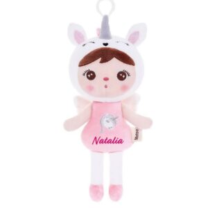 Papusa personalizata de plus Unicorn Pastel (mini)