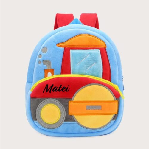 ghiozdan personalizat tractor