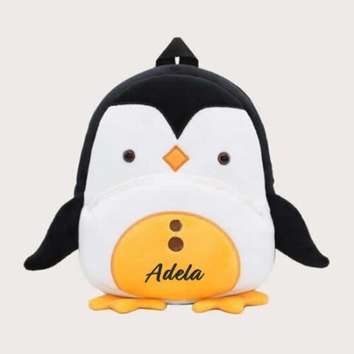 ghiozdan personalizat pinguin