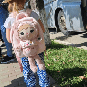 GHIOZDAN PERSONALIZAT ursulet cu papusa detasabila fetita
