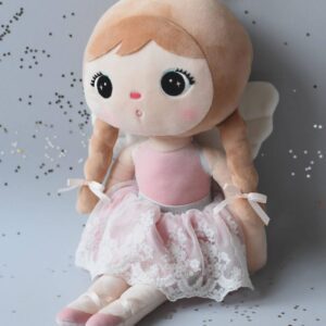 Papusa personalizata Ingeras cu codite Roz (XL) 3