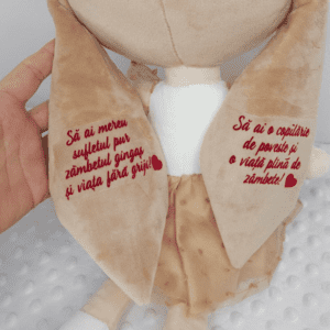 papusa personalizata iepuras poznas fetita