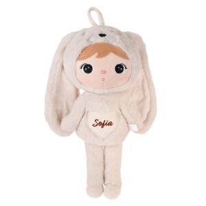 Papusa personalizata Iepuras Pufos Crem
