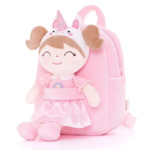 ghiozdan personalizat unicorn cu papusa detasabila 2