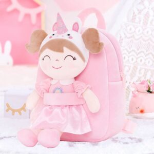 ghiozdan personalizat unicorn cu papusa detasabila 4