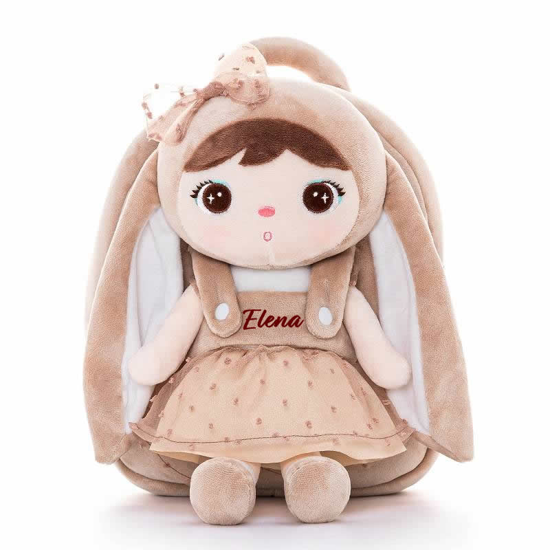 eng pl Metoo Beige Rabbit with Bow Bacpack 439 21