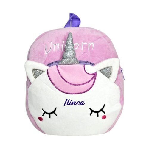 Ghiozdan personalizat Unicornul mov
