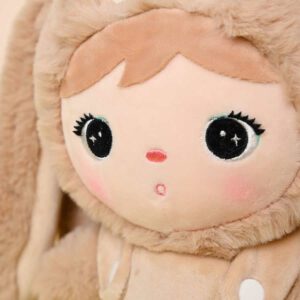 eng pl Carmel beige Bunny backpack with a removable Metoo plush toy 294 2
