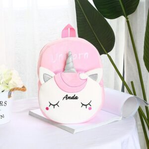 Ghiozdan personalizat Unicornul Roz