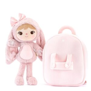eng pl Metoo Smiled Fluffy Bunny with Bow Bacpack Powder Pink 491 5[1]