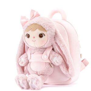 eng pl Metoo Smiled Fluffy Bunny with Bow Bacpack Powder Pink 491 6[1]