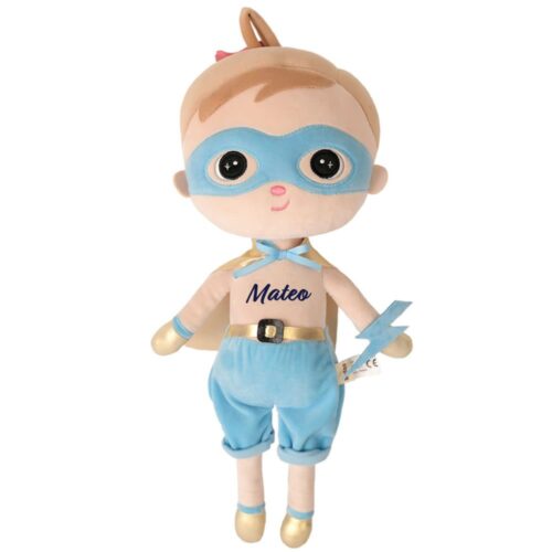 Papusa personalizata Super Boy cu Pelerina