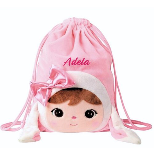 Saculet personalizat Iepuras Fetita