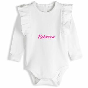 Body personalizat din bumbac pentru bebeluși 12 18 Luni fete