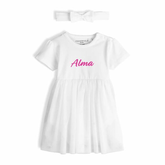 Rochie Personalizată cu Body și fustă din tul 0 3 Luni