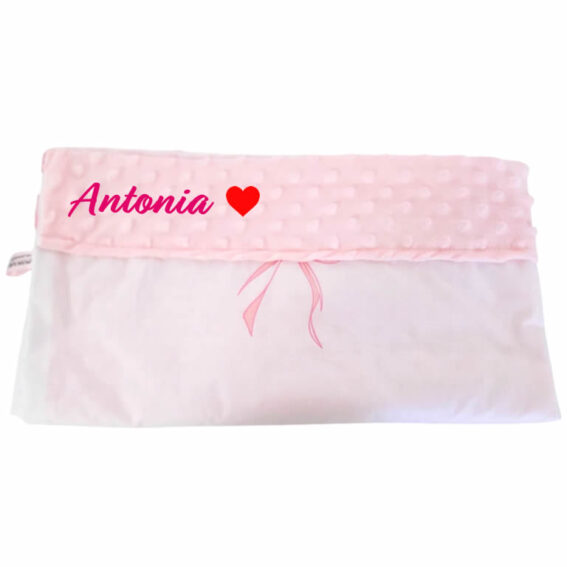 Paturica personalizata – Fundite si Minky Roz