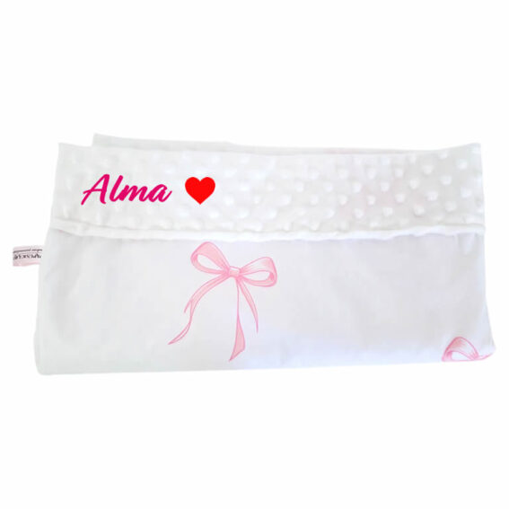 Paturica personalizata – Fundite si Minky Alb