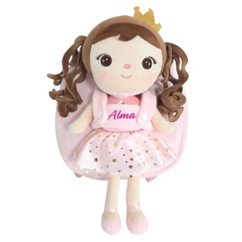 Ghiozdan personalizat Printesa Inimii bruneta 1