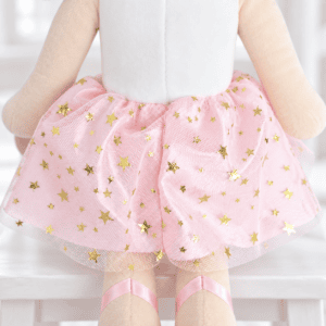 Gold Star Pink Tulle Skirt Detail