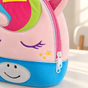 Iridescent Unicorn Backpack Detail