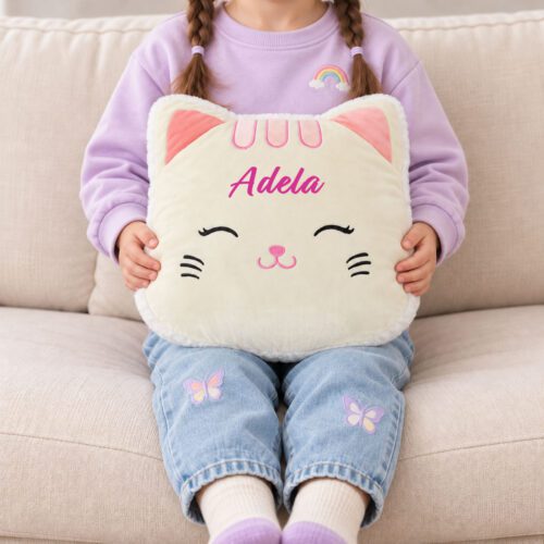 Perna personalizata pisicuta decor 2 in 1
