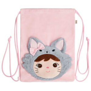Saculet personalizat Pisicuta cu fundita 2